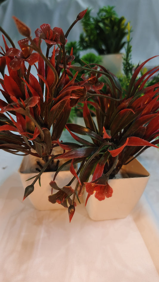 mini flowers bucket
