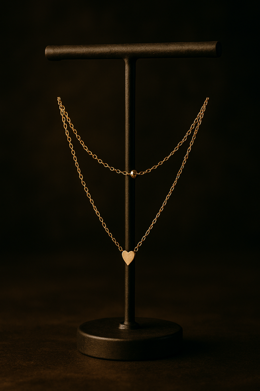 Karma Gold-Plated Heart Necklace